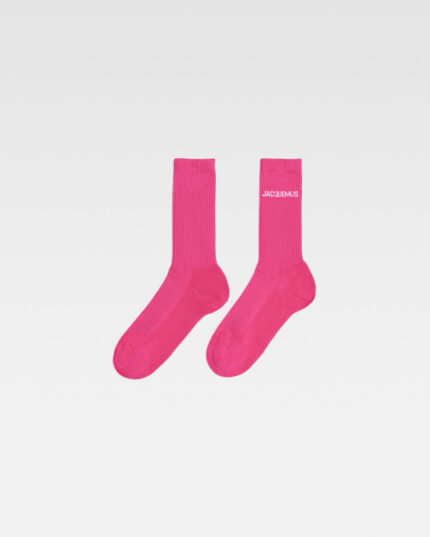 Les chaussettes Jacquemus Dark Pink