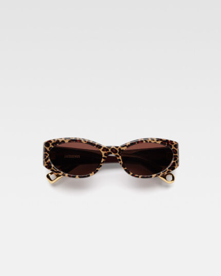 Les lunettes Ovalo Print Leopard Brown