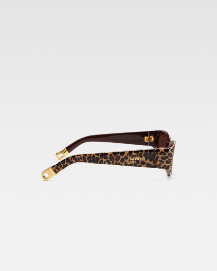 Les lunettes Ovalo Print Leopard Brown