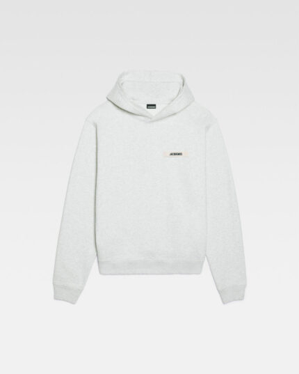 Le hoodie Gros Grain/ Grey logo hoodie.
